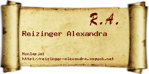 Reizinger Alexandra névjegykártya
